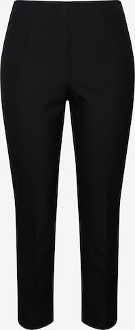 Coupe slim Pantalon Ulla Popken en noir : devant