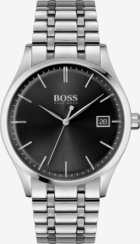 BOSS Analog Watch 'COMMISSIONER' in Silver: front