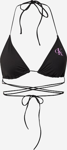 Calvin Klein Swimwear Góra bikini w kolorze czarny: przód