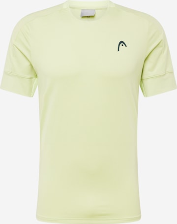 HEAD - Camiseta funcional 'PADEL' en verde: frente