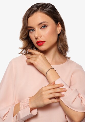 Gaya - Pulsera en plata: frente