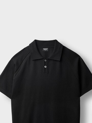 Burocs Shirt 'Fine Knit Polo' in Black