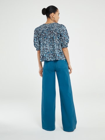 Wide Leg Jean 'Thea' Fabienne Chapot en bleu