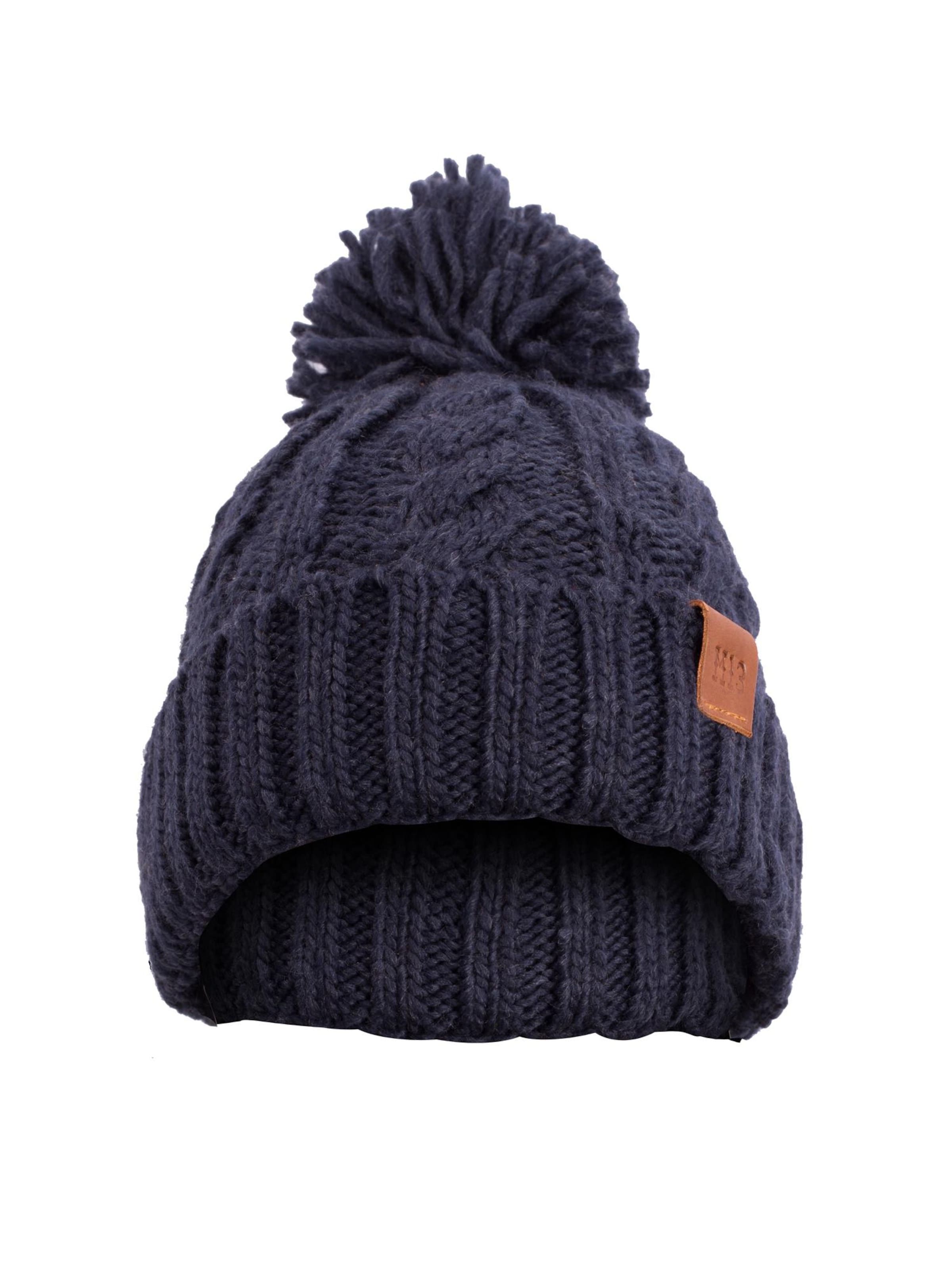 Manufaktur13 Mütze 'Rough Knit'‌‌‌‌‌‌‌‌ in Blau: Vorderseite