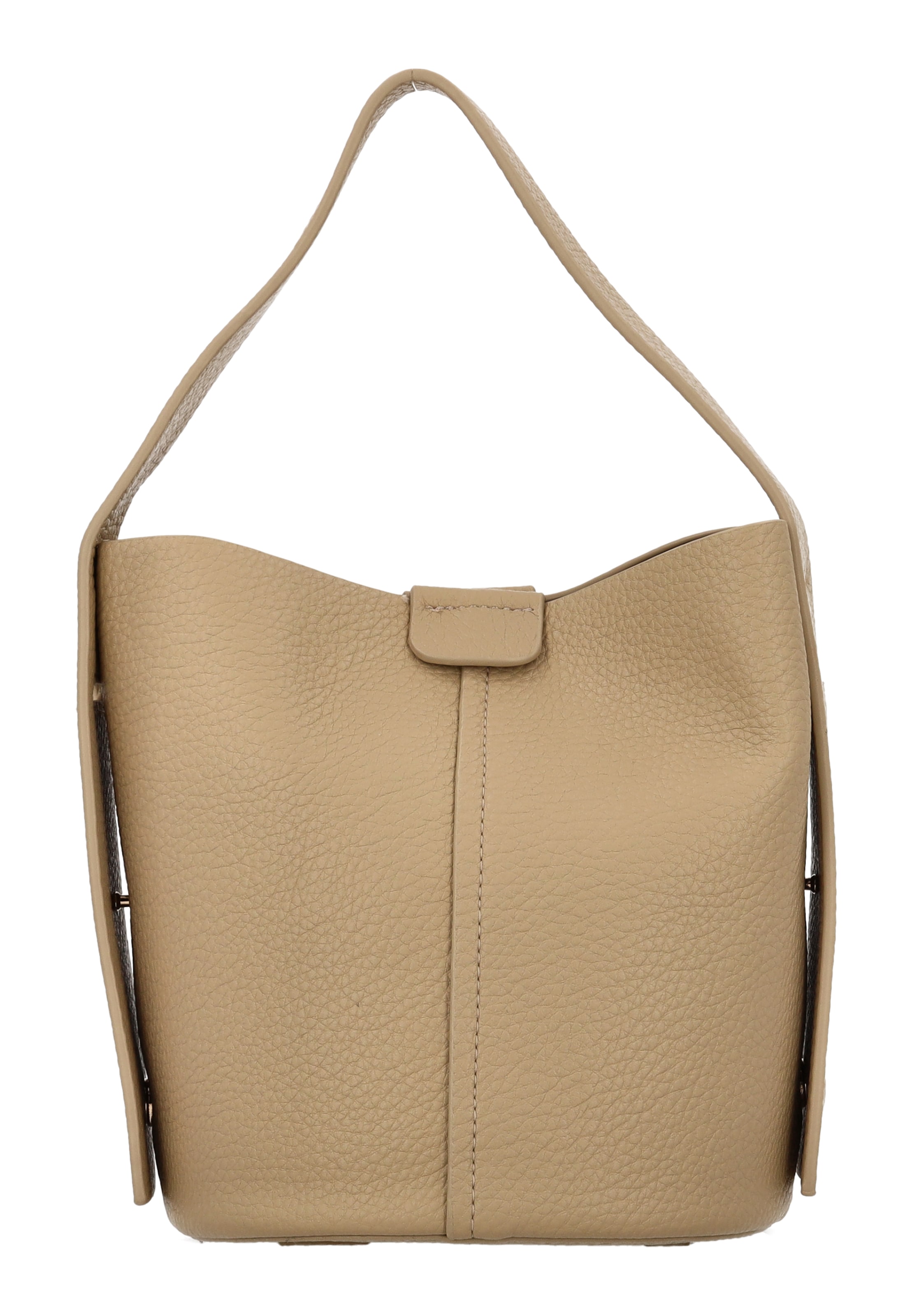 usha WHITE LABEL - Bolso saco en beige: frente