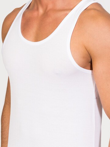 zd ZERO DEFECTS Undershirt 'Tank Top Mercerized Cotton' in White
