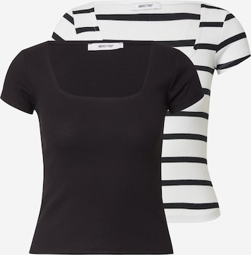 ABOUT YOU T-Shirt 'Lil' in Schwarz: Vorderseite