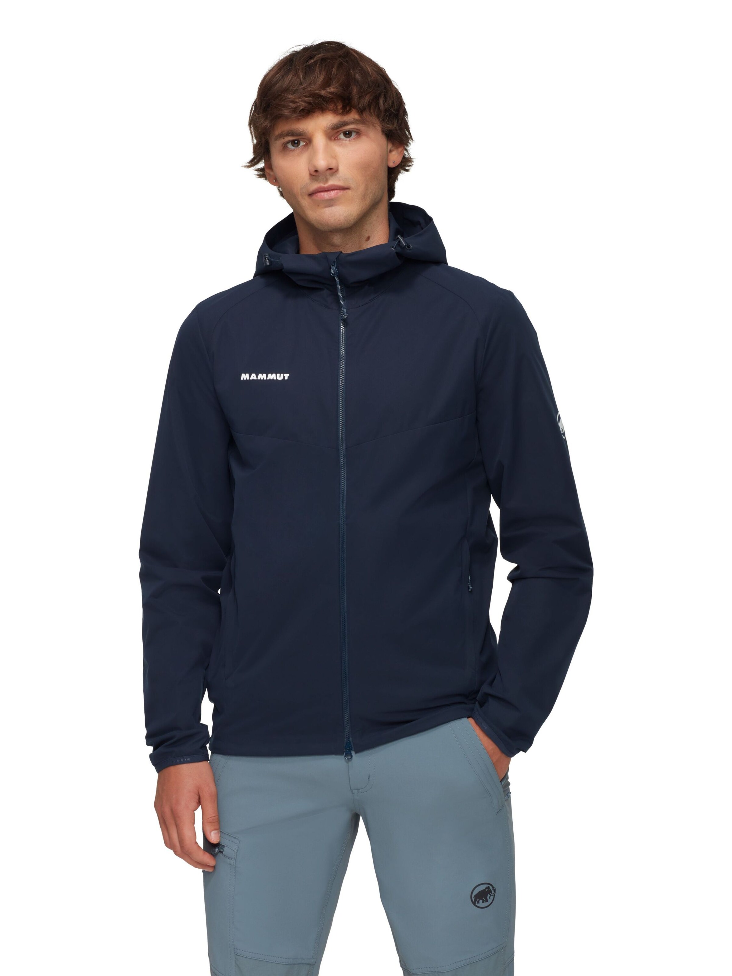 MAMMUT Outdoor jacket in Blue: front