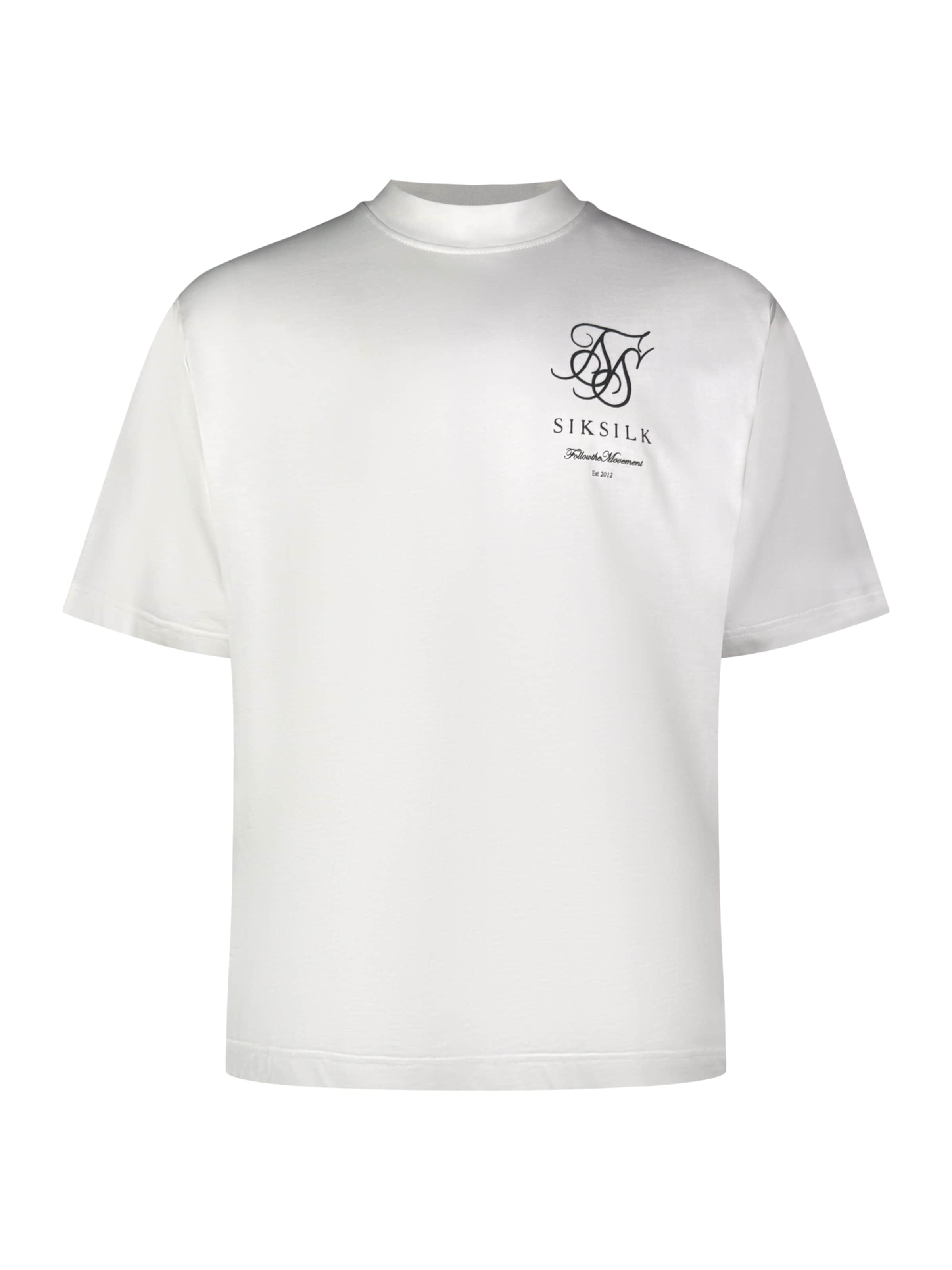 SikSilk Shirt in White: front