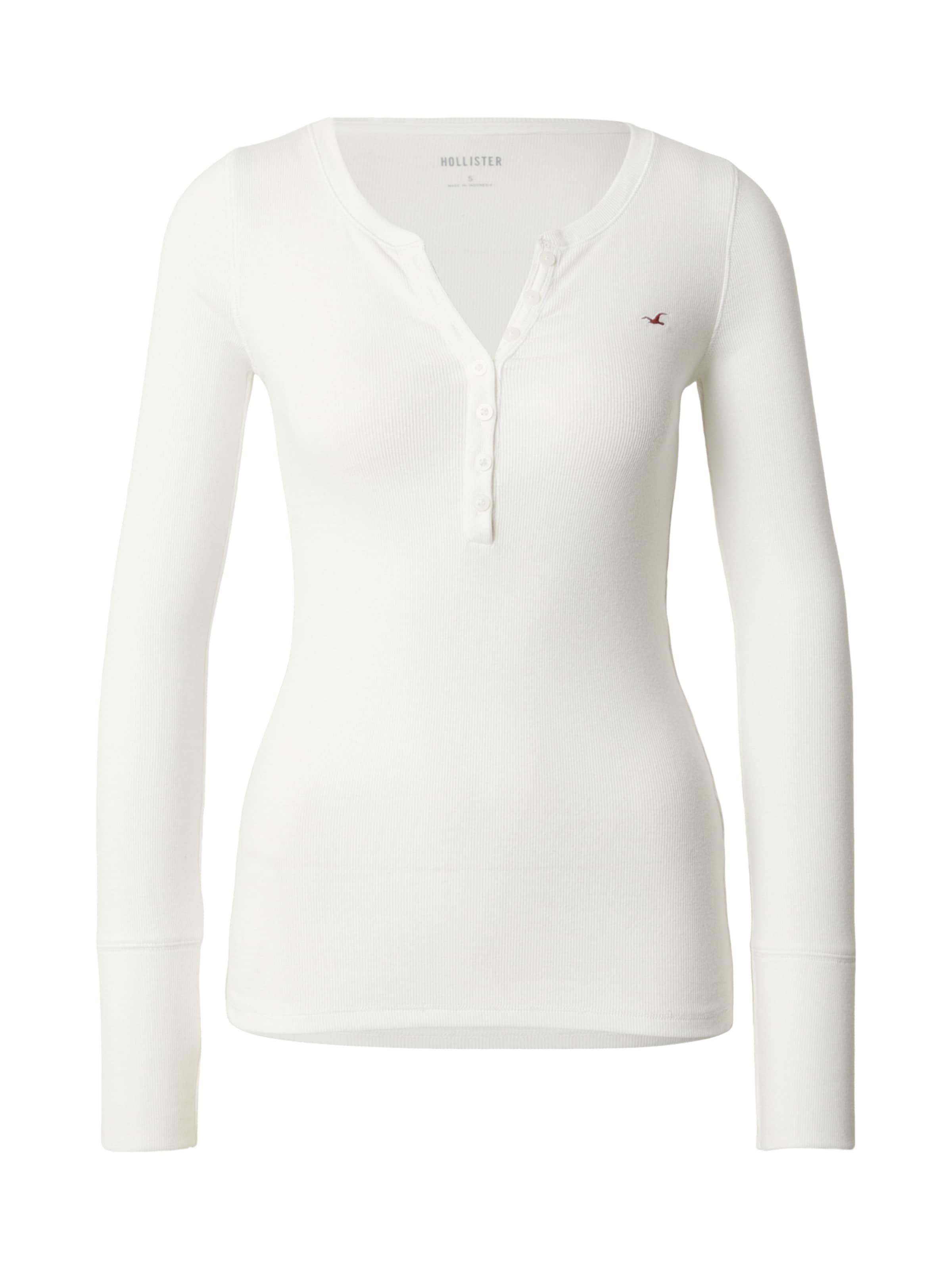 Tricou de la HOLLISTER pe alb: față