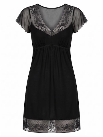 Donna Negligee 'Eliza' in Black: front