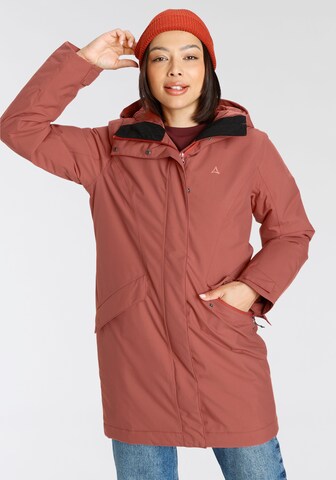 Schöffel Outdoor Jacket in Brown: front