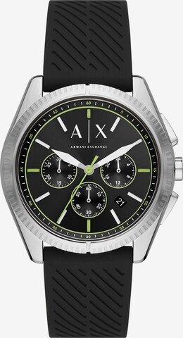 ARMANI EXCHANGE Uhr in Schwarz: predná strana