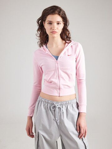 Nike Sportswear Bluza rozpinana w kolorze różowy: przód
