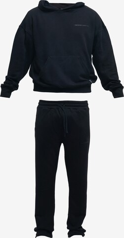 Tom Barron Tracksuit in Black: front