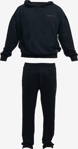 Tom Barron Tracksuit in Black: front