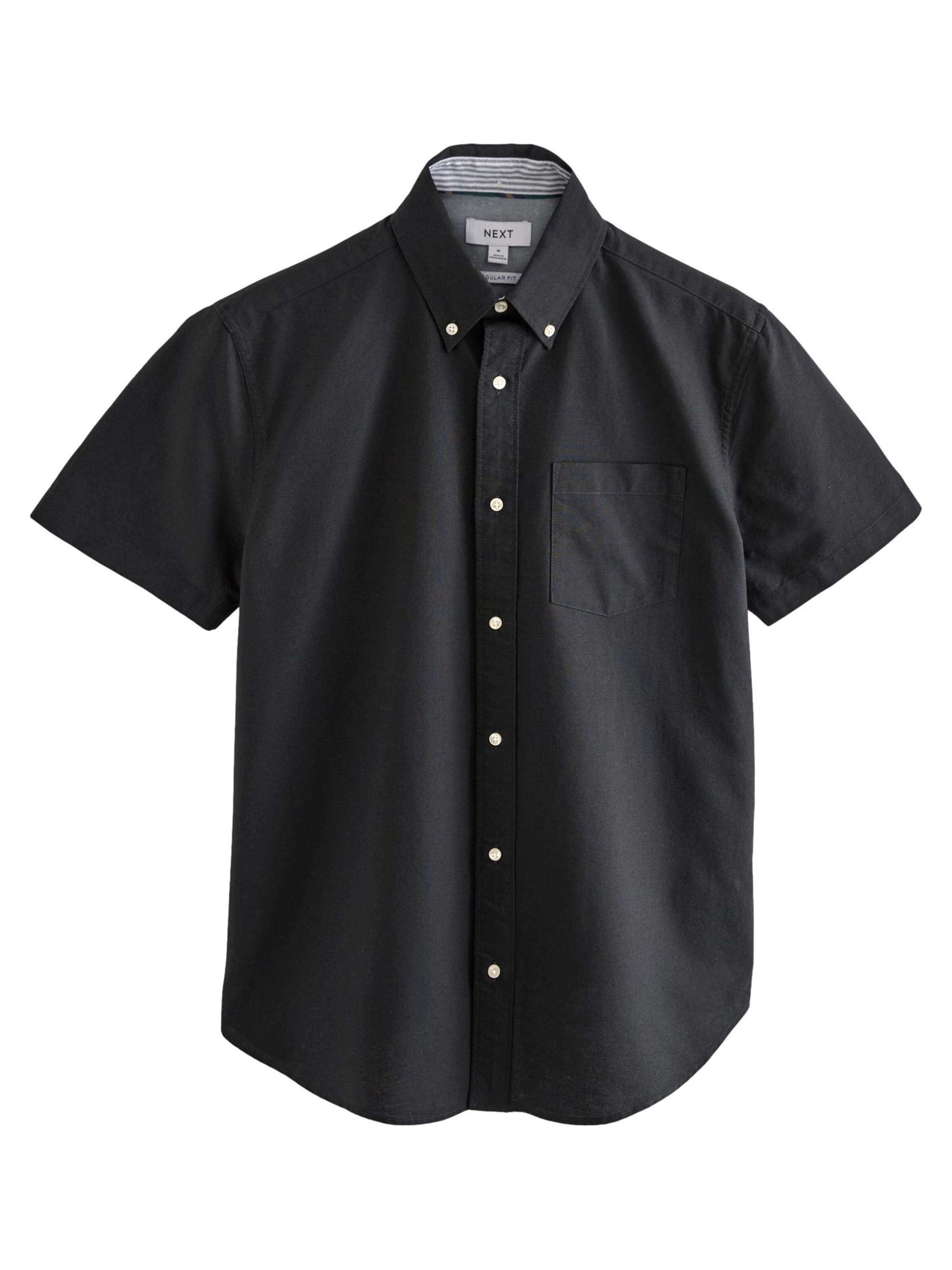 Next Hemd 'Oxford' in Schwarz: Vorderseite