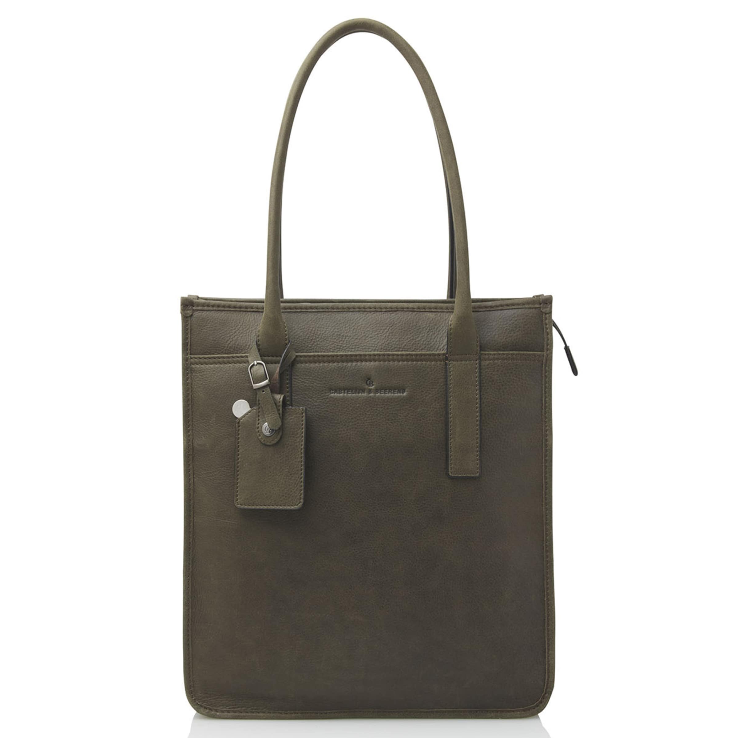 Borsa a spalla 'Carisma' di Castelijn & Beerens in verde: frontale