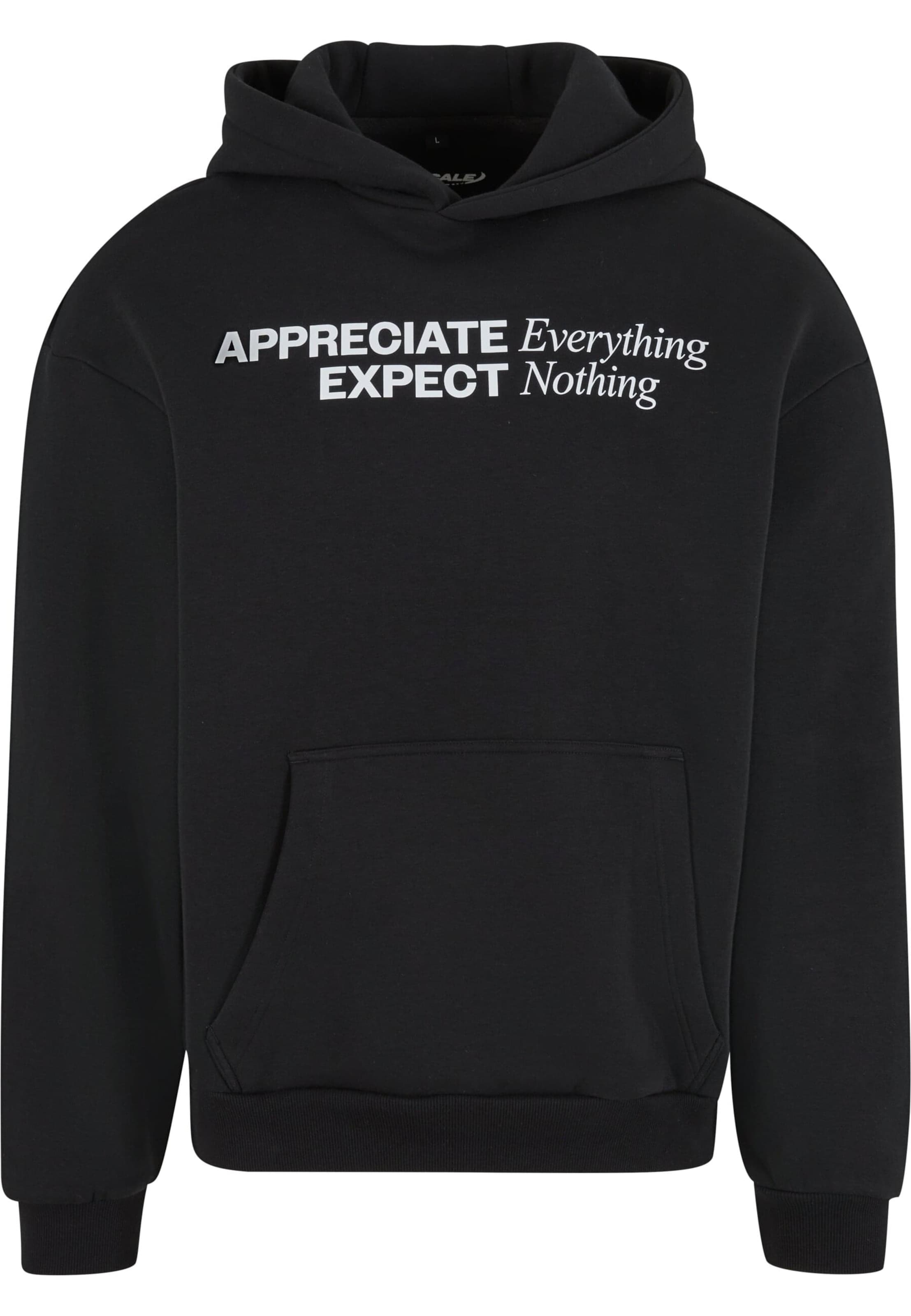 MT Upscale Sweatshirt 'Appreciate & Respect' in Black: front