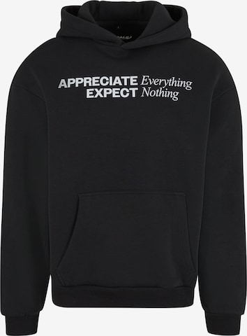 MT Upscale Sweatshirt 'Appreciate & Respect' in Zwart: voorkant