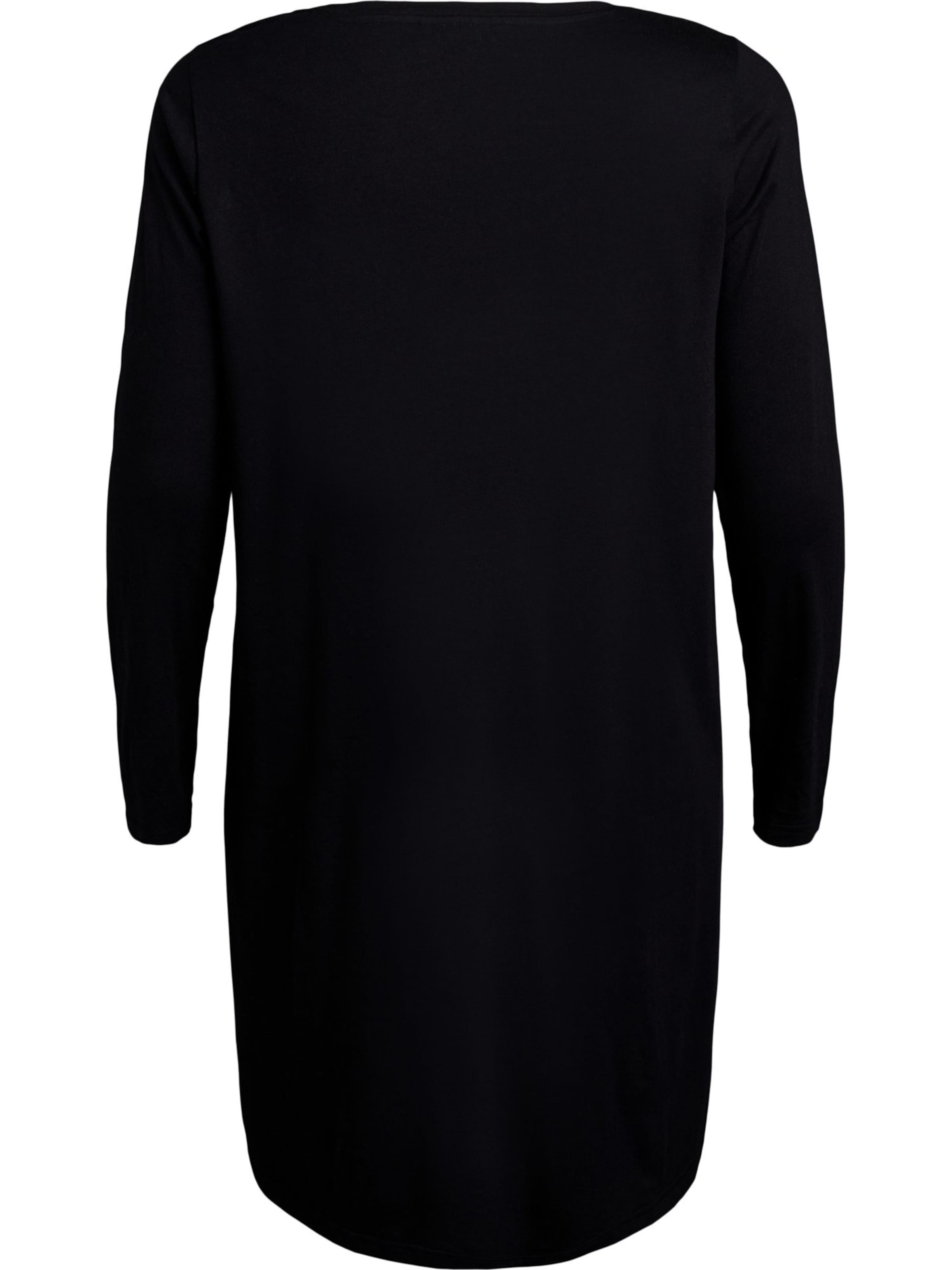 Zizzi Spalna srajca 'Mally' | črna barva