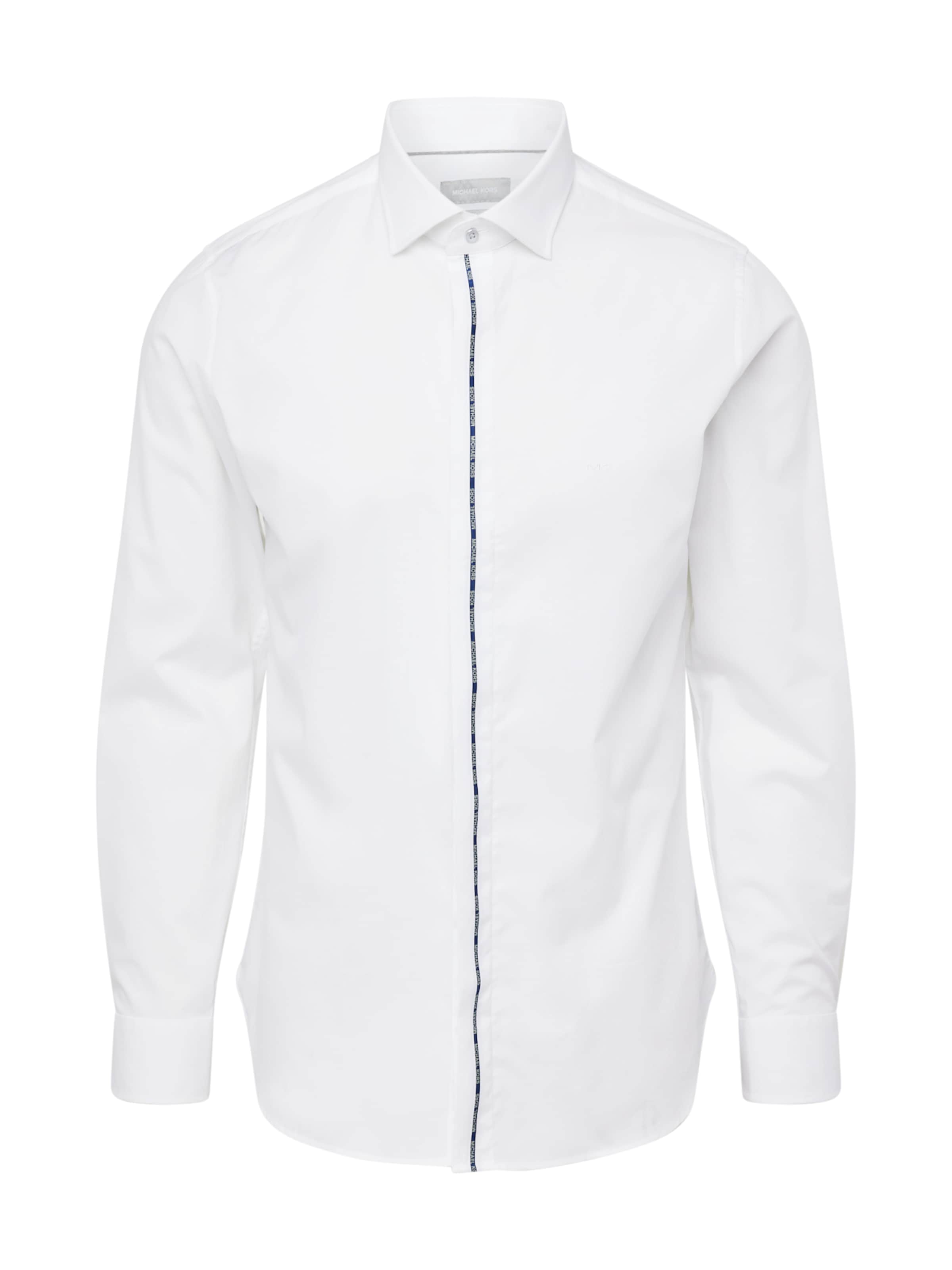 Michael Kors Kitsas lõige Triiksärk, värv valge: eest vaates