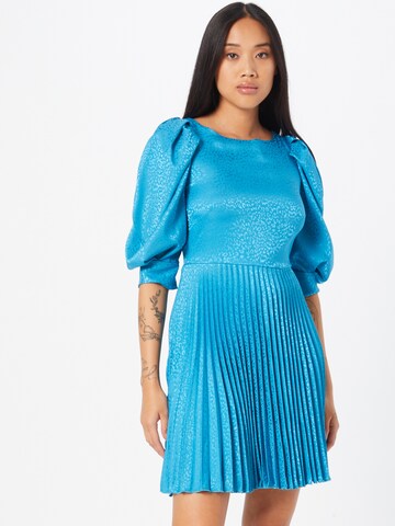 Closet London Cocktail Dress in Blue: front