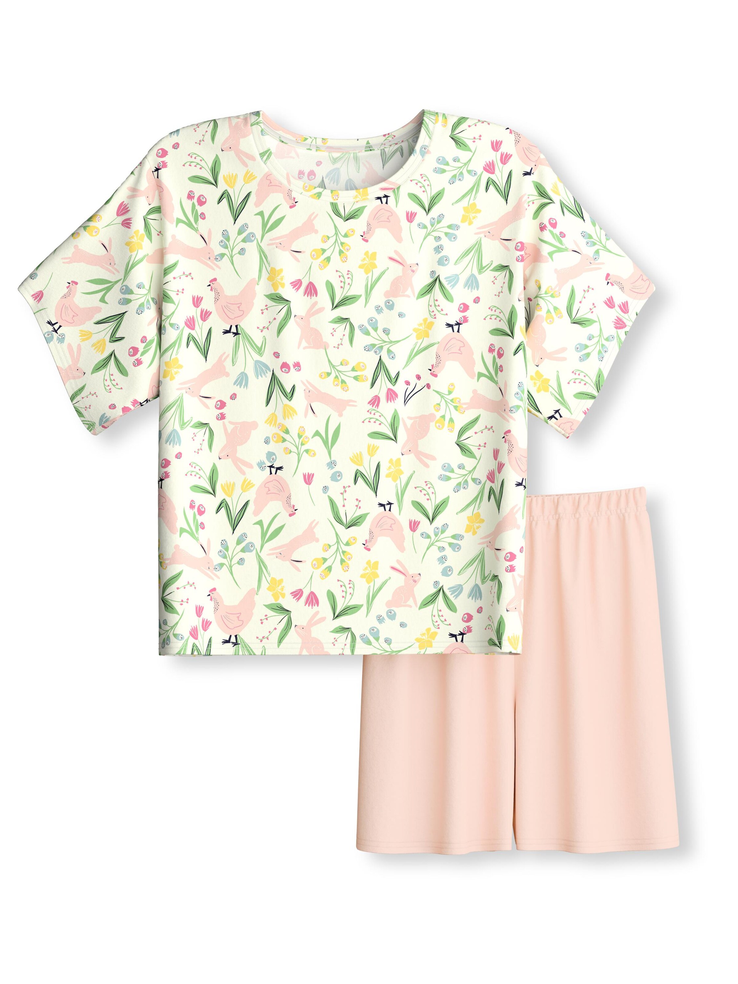 CALIDA Schlafanzug 'Kids Easter'‌‌‌‌‌ in Pink: Vorderseite