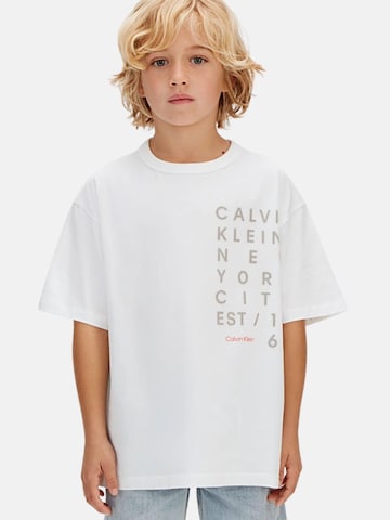 Calvin Klein Kids Paita värissä valkoinen: etupuoli