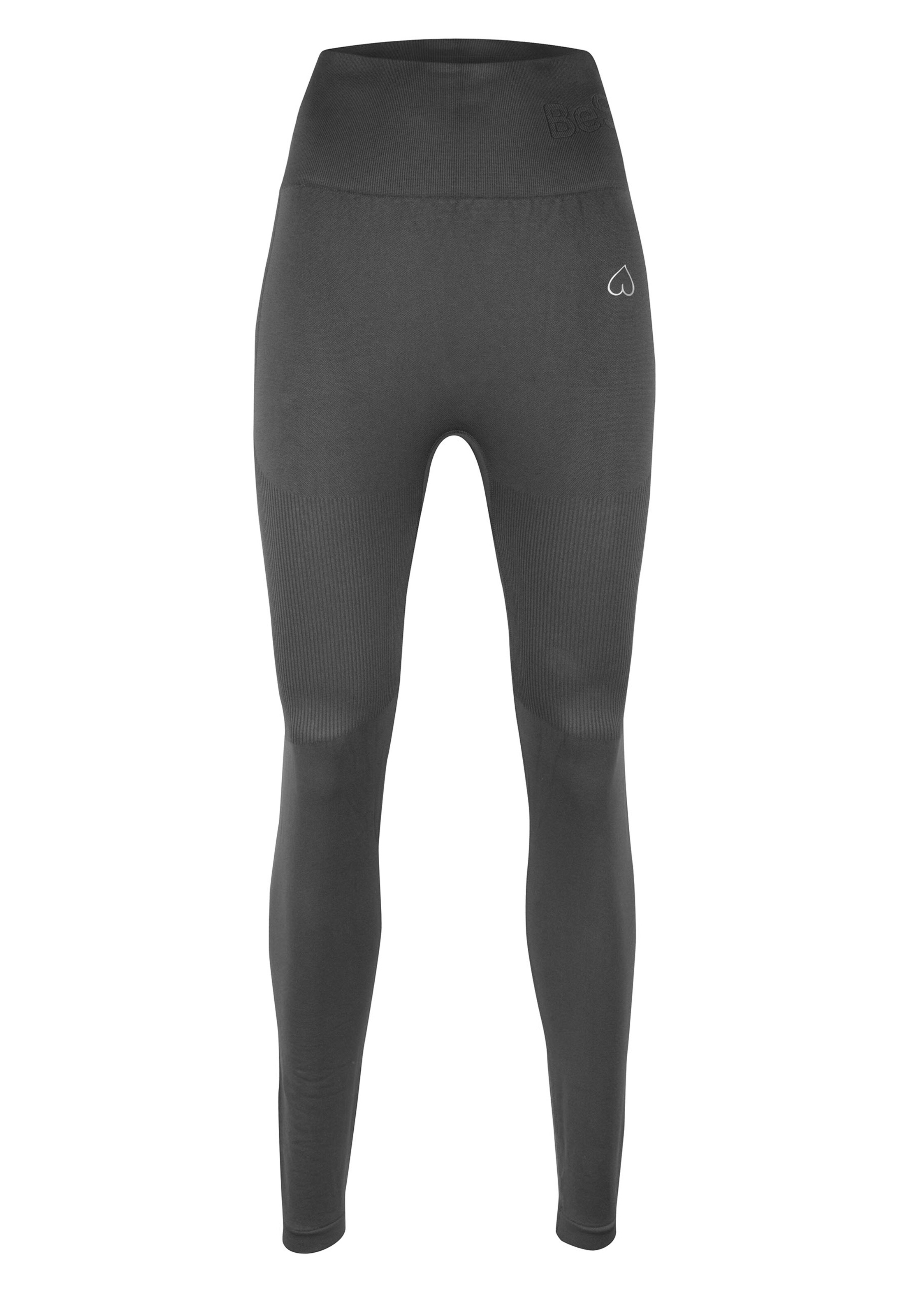 BeShaped Skinny Sports trousers 'Lichaam Boost' in Grey: front