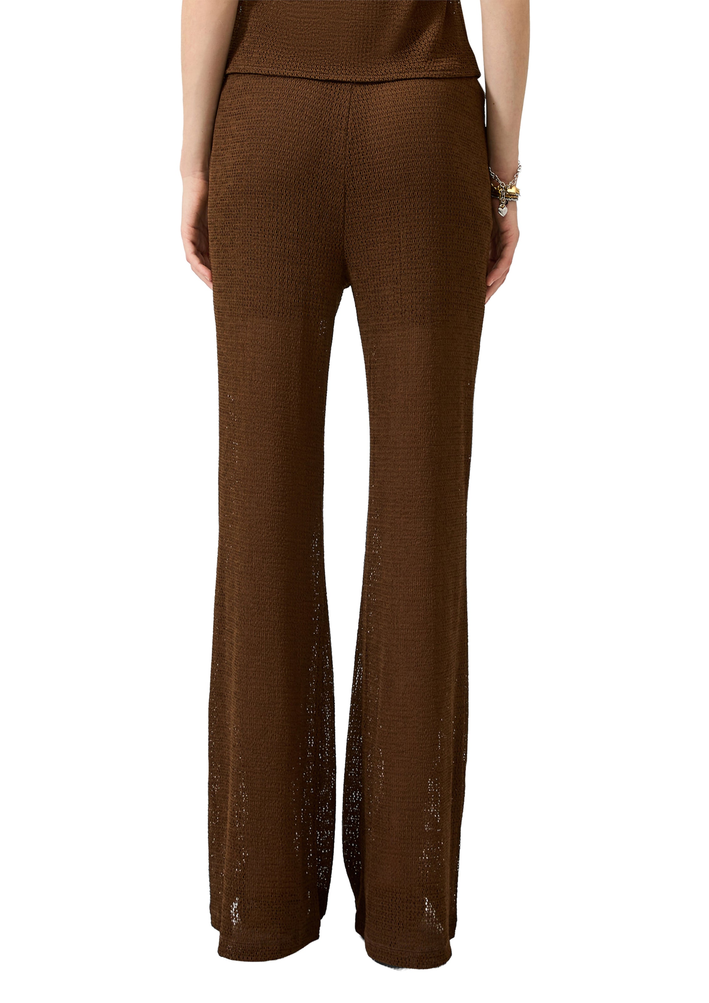 QS Flared Pants in Brown