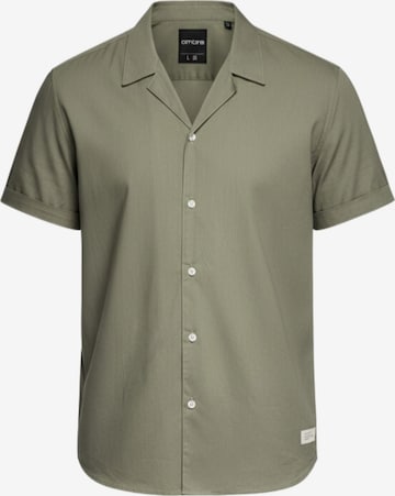 Ombre Regular fit Button Up Shirt in Green: front