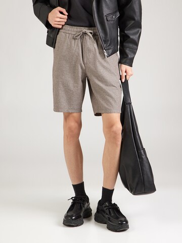 Only & Sons regular Παντελόνι 'ONSLINUS' σε καφέ: μπροστά