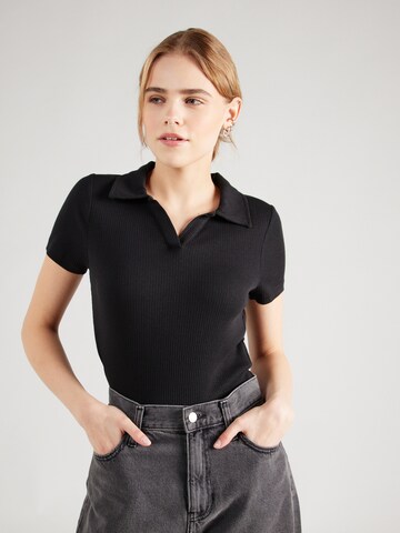 Noisy may Poloshirt 'PASA' in Schwarz: Vorderseite