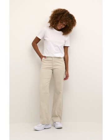 Kaffe Flared Pants 'Lea' in Beige