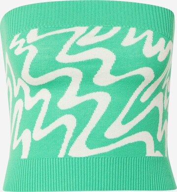 Top in maglia di Monki in verde: frontale