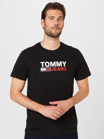 TOMMY HILFIGER Футболка в Черный: спереди