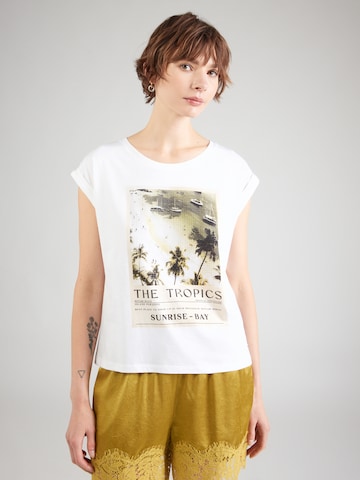 T-shirt monari en beige : devant