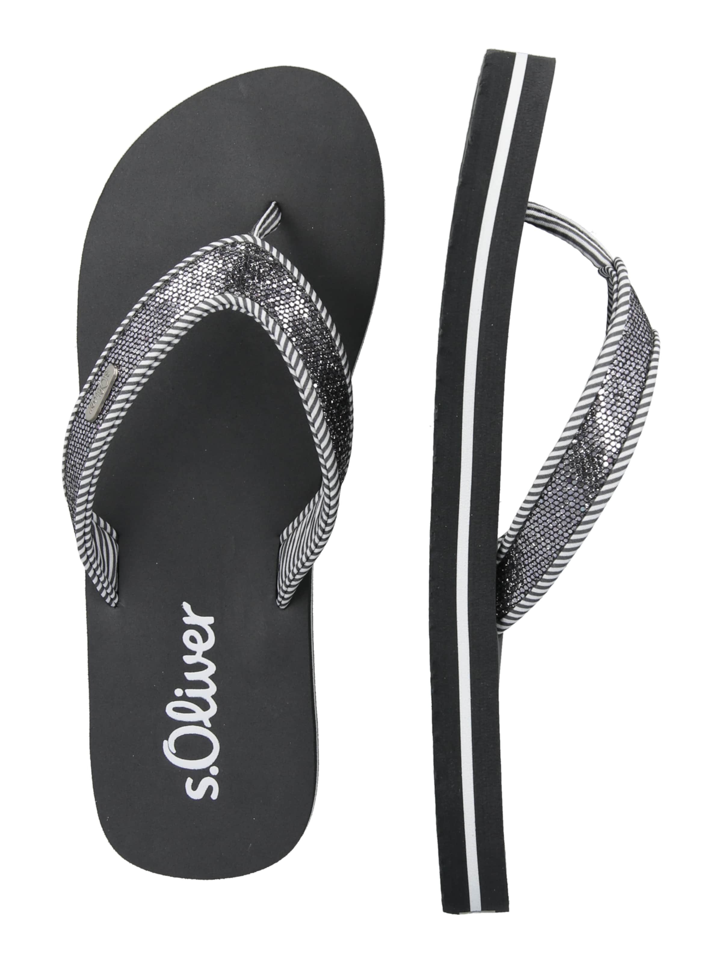 Flip-flops de la s.Oliver pe gri