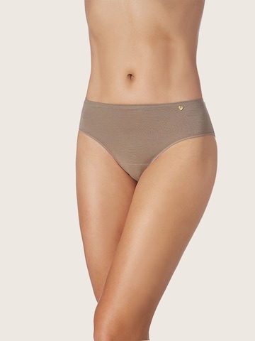 Panty 'Diana soy fiber mid waist panty' di zd ZERO DEFECTS in marrone