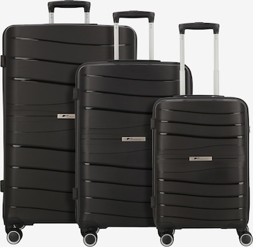 cocoono Kofferset 'Leon' in Zwart: voorkant