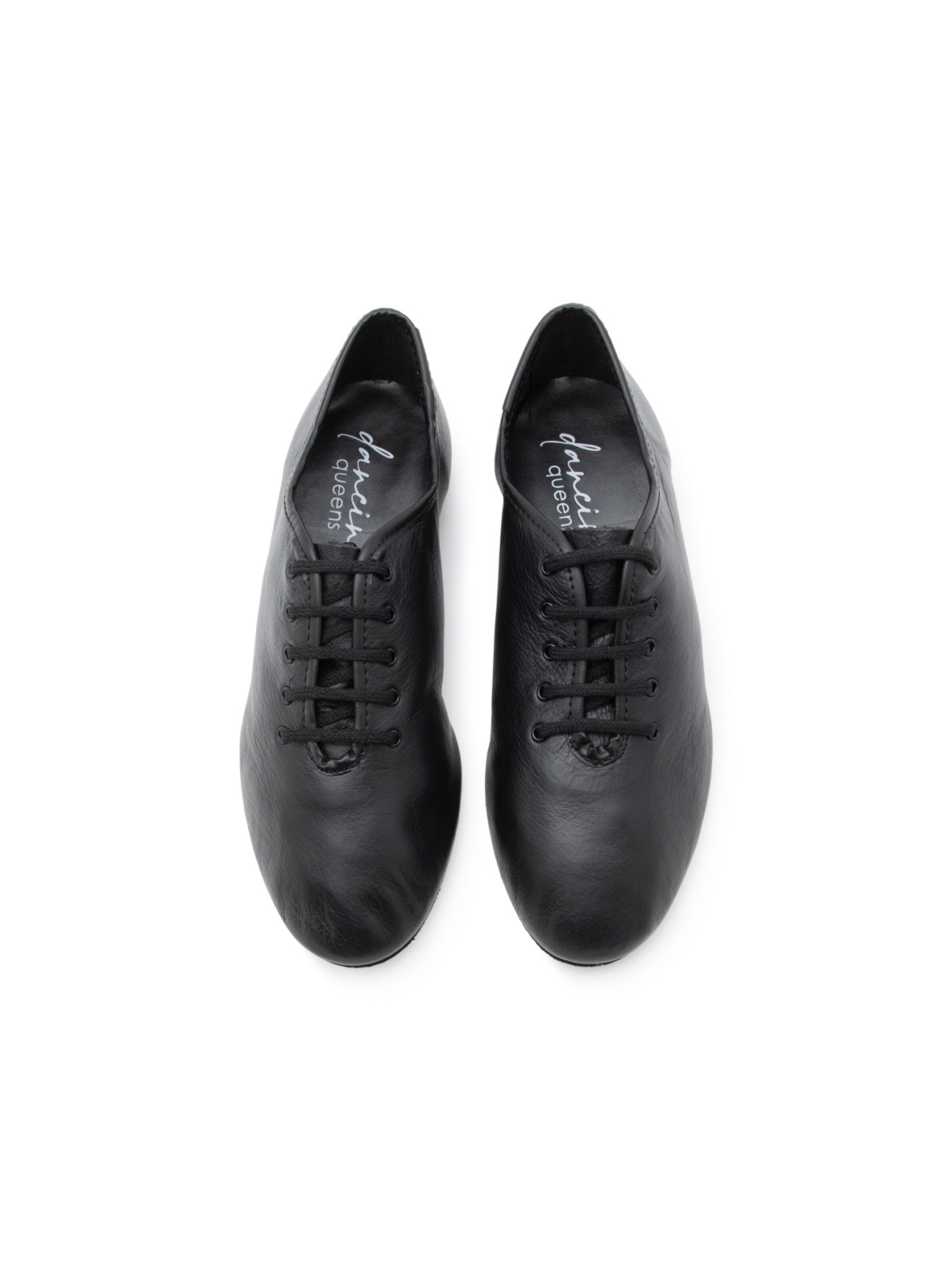 Dancing Queens Classic Flats 'Dancing Queens - Flow Tanzschuhe Leder' in Black