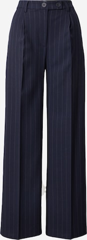 Lollys Laundry - Pierna ancha Pantalón plisado 'Tyler' en azul: frente