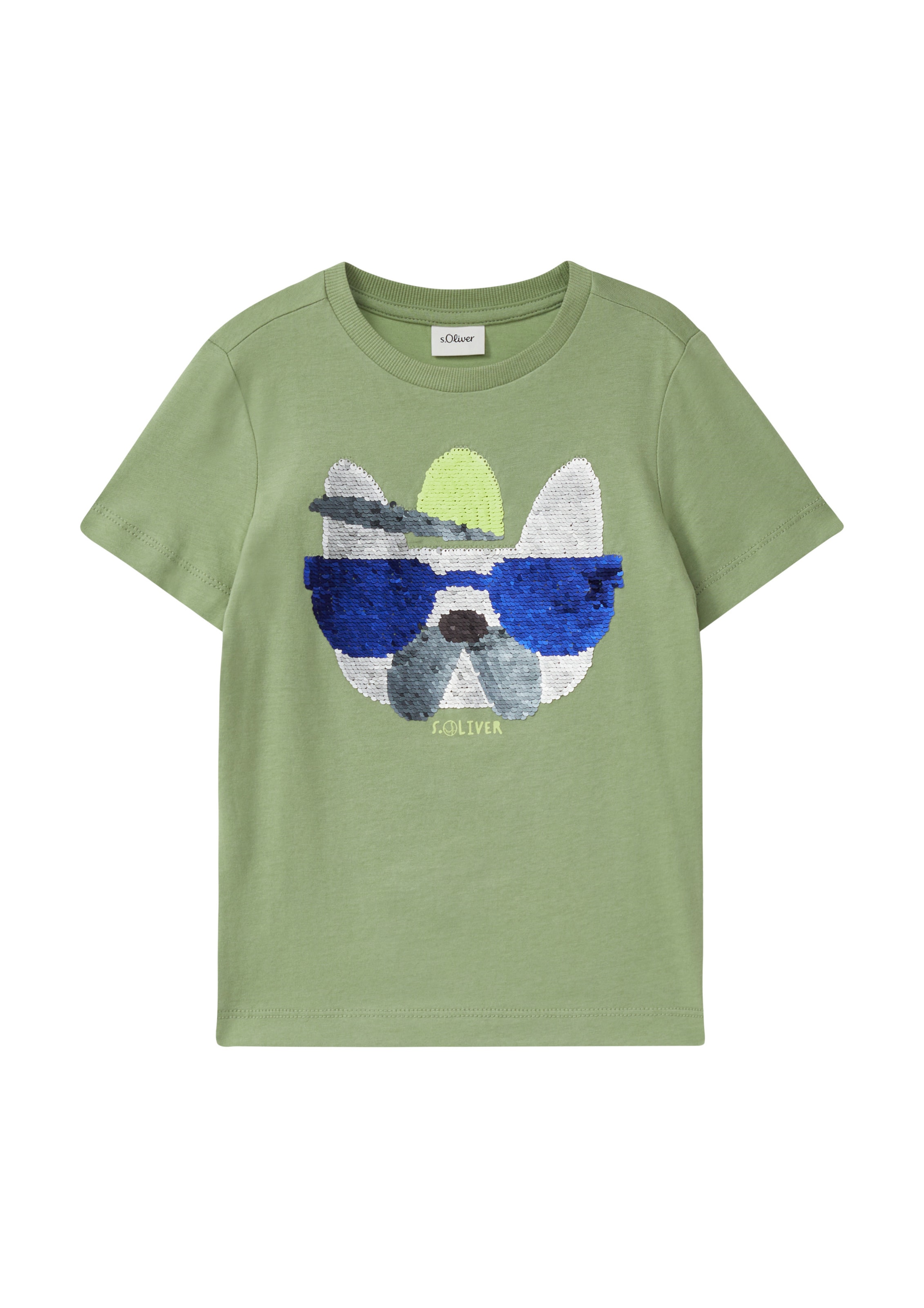 T-Shirt s.Oliver en vert : devant