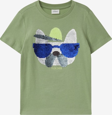T-Shirt s.Oliver en vert : devant