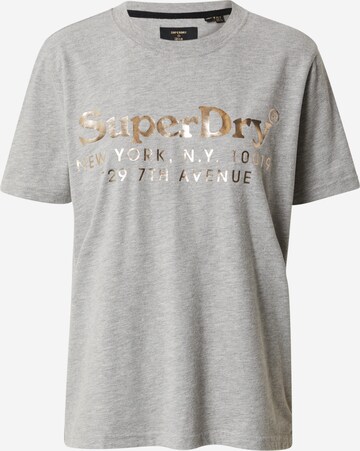 Superdry Majica | siva barva: sprednja stran