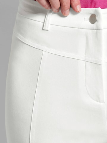 Goldner Slimfit Hose in Weiß