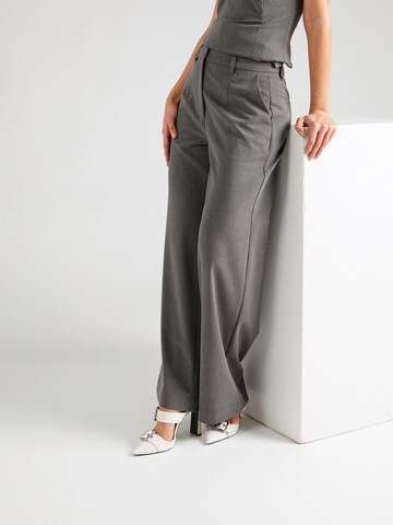 minimum Wide leg Trousers in Grey