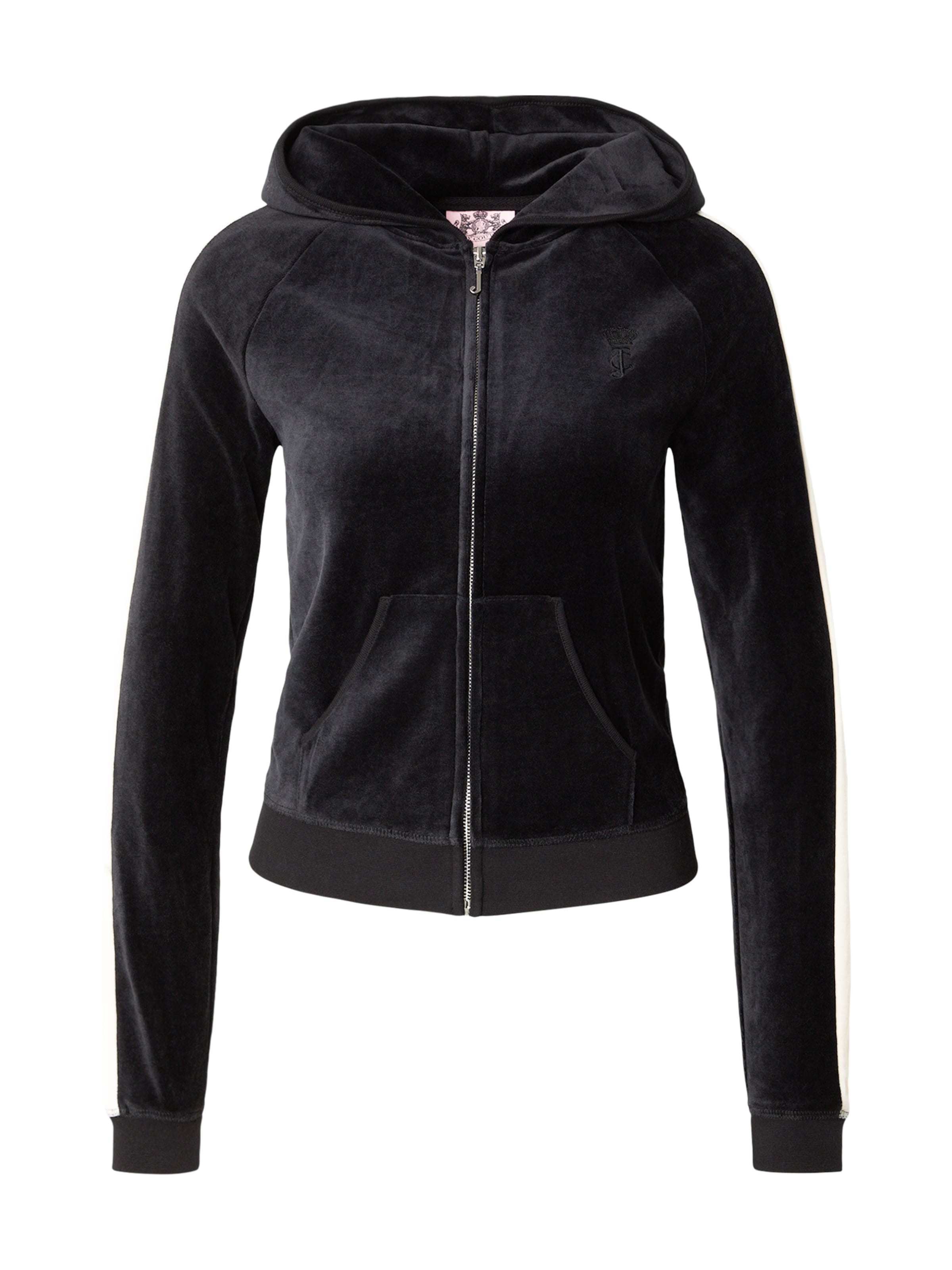 Juicy Couture - Casaco em moletão &#x27;HERITAGE&#x27; em preto: frente