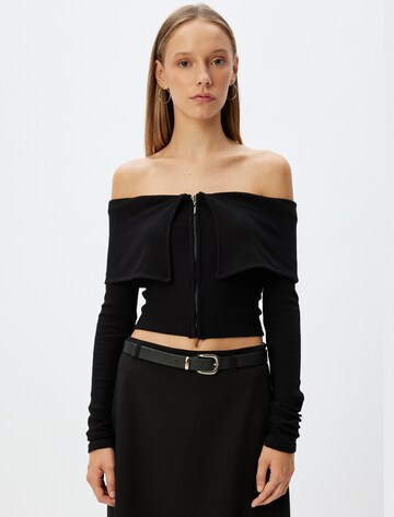 Koton Shirt in Zwart: voorkant